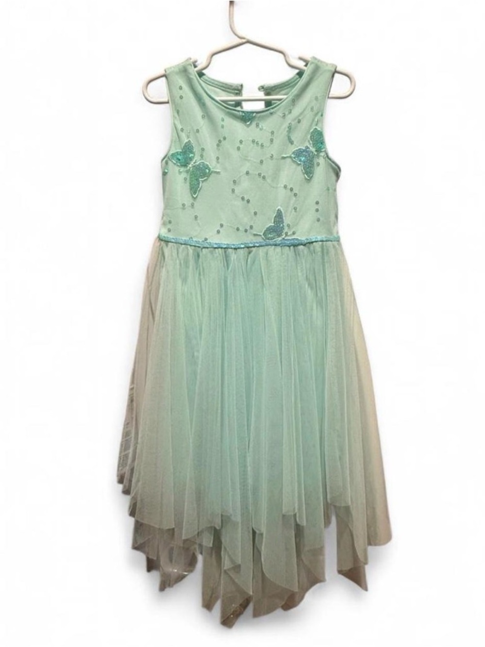 lilt Mint Green Tulle Butterfly Formal Dress for Girls